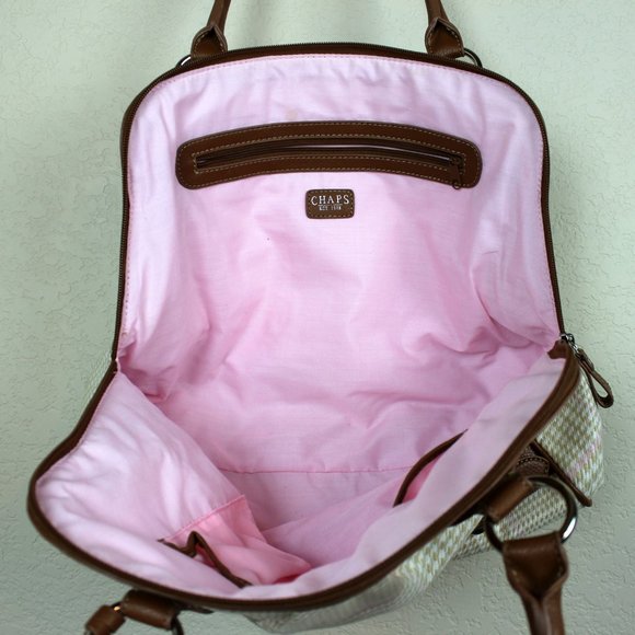 ✨ Closet Refresh - Chaps Houndstooth Shoulder Bag Purse - Picture 5 of 7